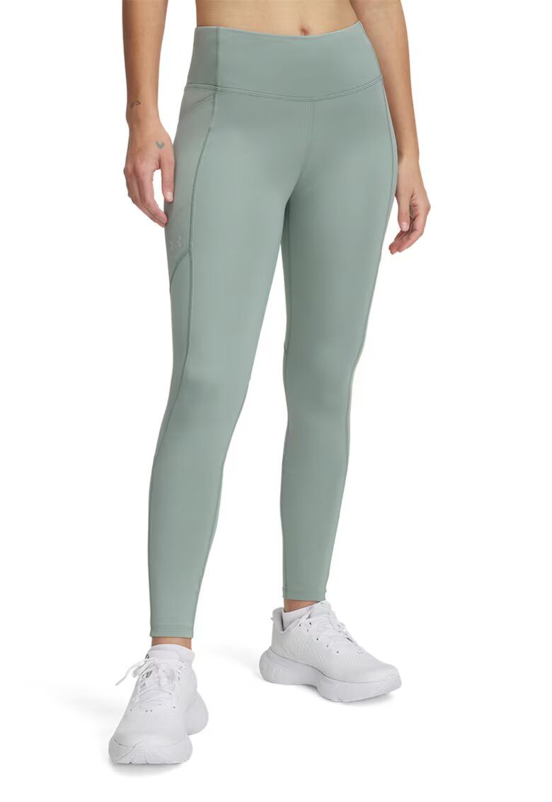Under Armour Colanti cu talie inalta pentru alergare Launch - Verde deschis