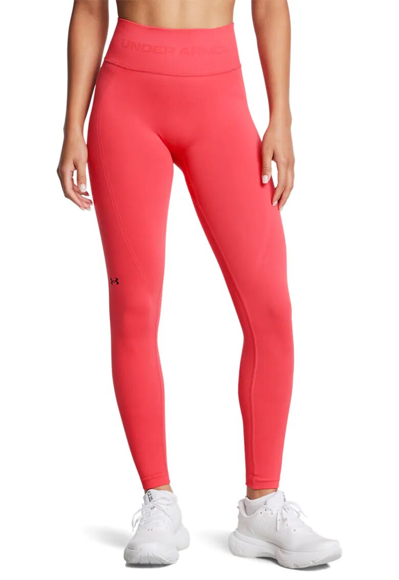 Under Armour Colanti cu talie inalta pentru fitness - Coral
