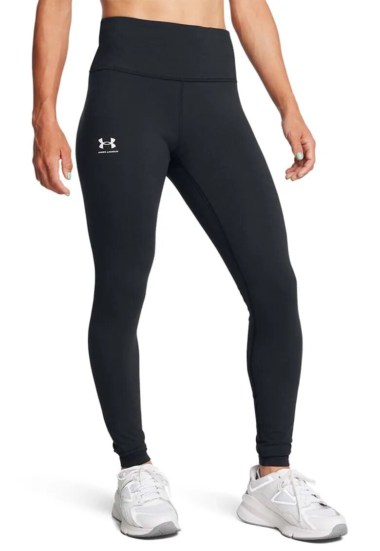 Under Armour Colanti cu talie inalta pentru fitness Rival - Negru
