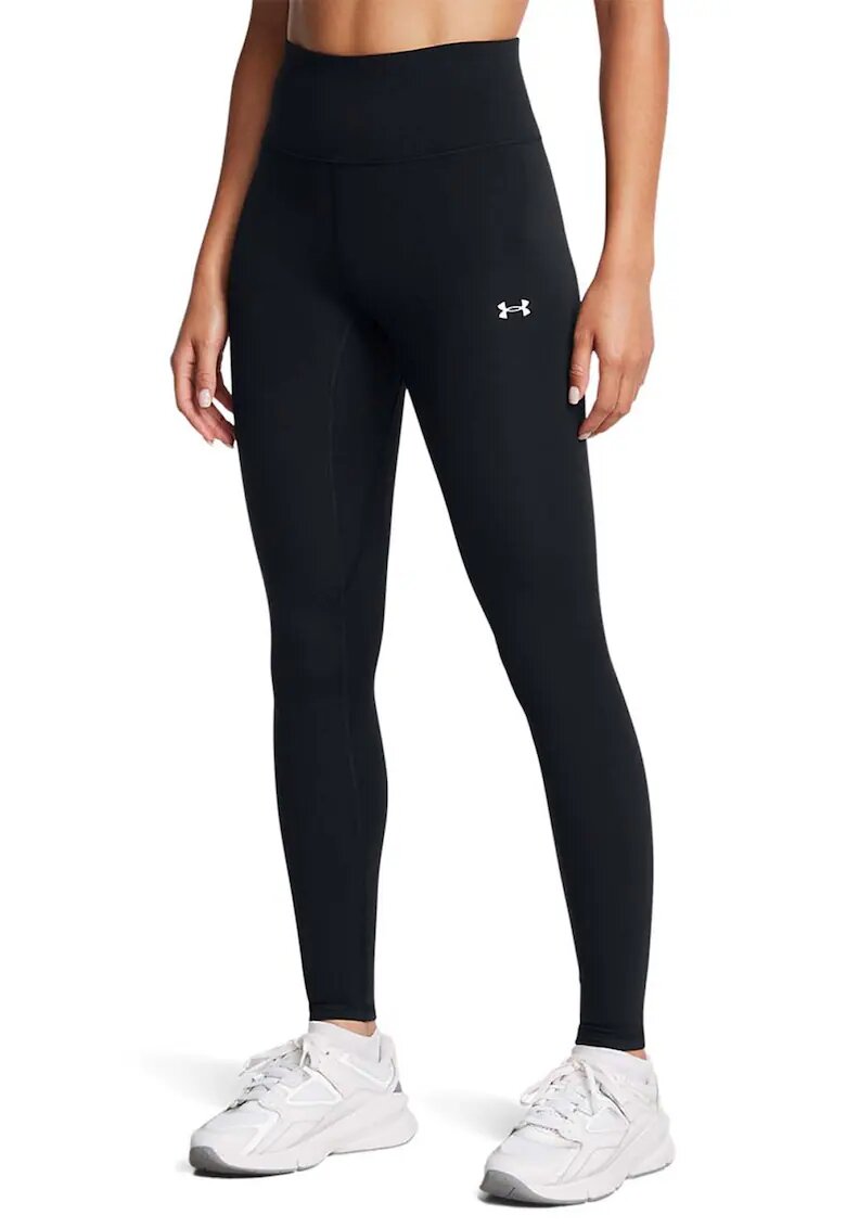 Under Armour Colanti cu talie inalta si imprimeu logo Motion - Negru
