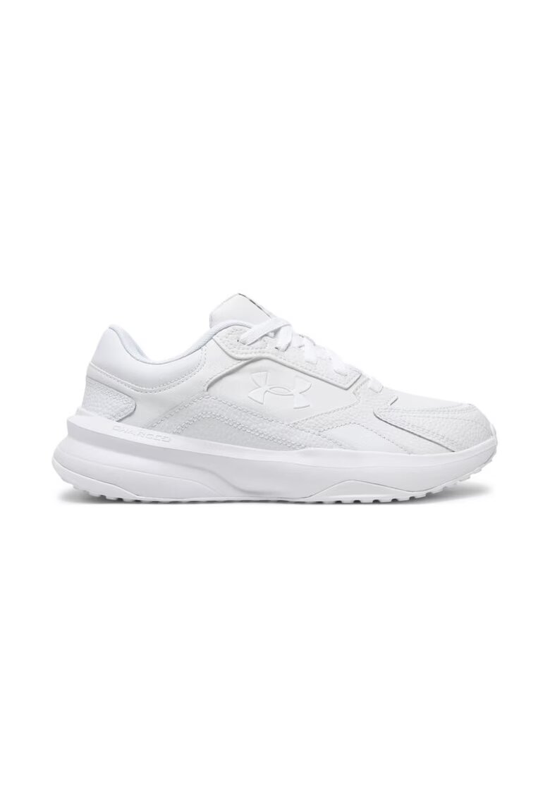 Under Armour Edge - Pantofi cu insertii de piele pentru antrenament Edge - Alb