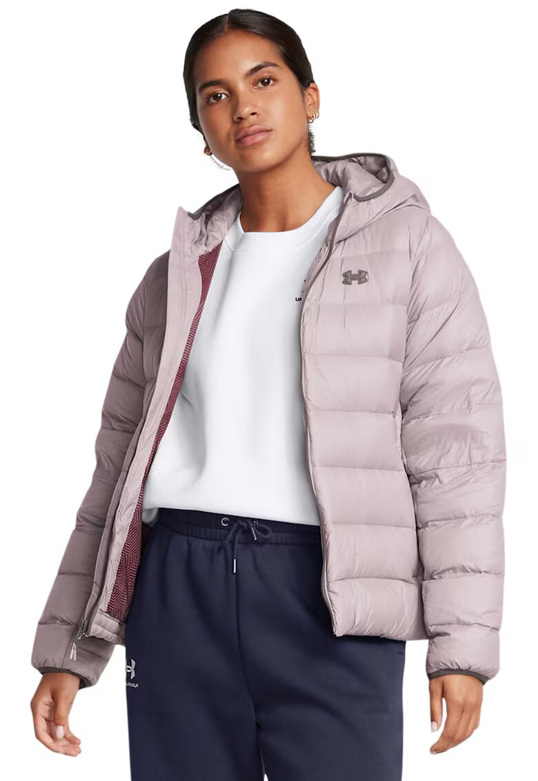 Under Armour Geaca bufanta cu fermoar - Gri deschis