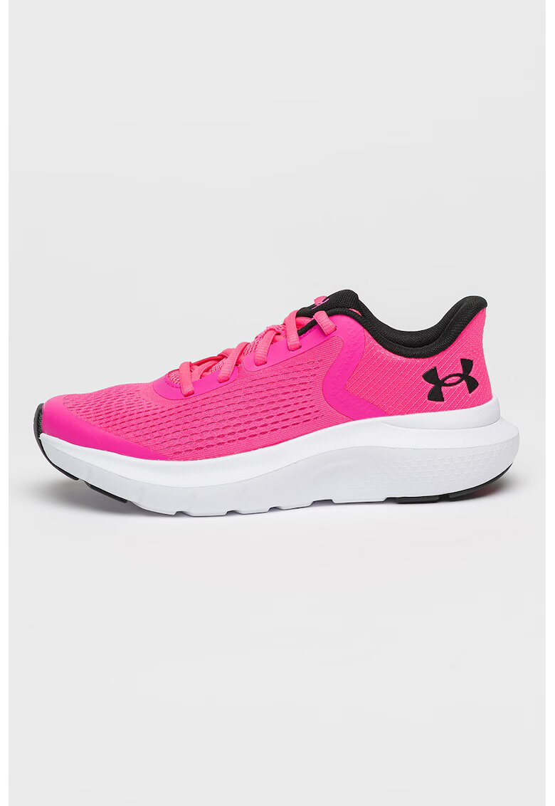 Under Armour GGS Rogue 5 - Pantofi cu garnituri din material sintetic - pentru alergare - Negru/Roz neon