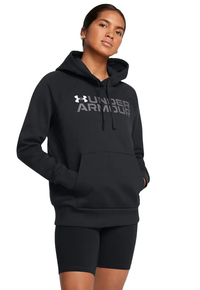 Under Armour Hanorac cu maneci raglan pentru fitness Rival - Negru