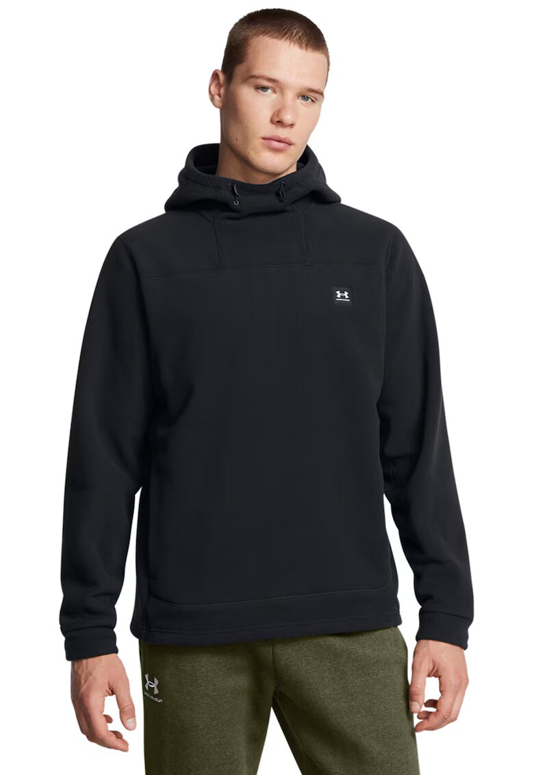 Under Armour Hanorac din microfleece cu logo - pentru fitness - Negru