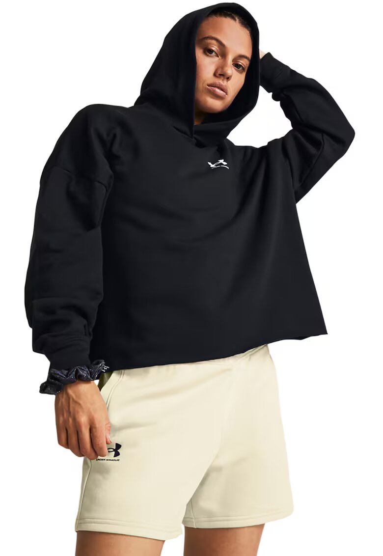Under Armour Hanorac lejer din material terry - pentru fitness Rival - Negru