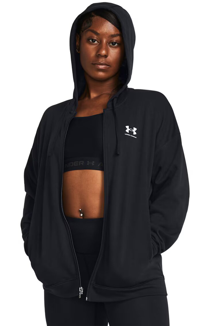 Under Armour Hanorac supradimensionat Rival Terry - Negru