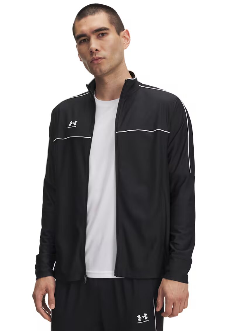 Under Armour Jacheta cu fermoar pentru fotbal Challenger - Negru