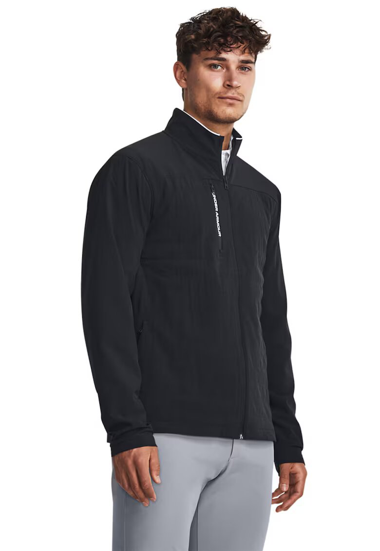 Under Armour Jacheta cu fermoar pentru golf - Negru