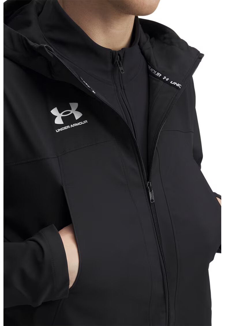 Under Armour Jacheta cu gluga - pentru fotbal - Negru