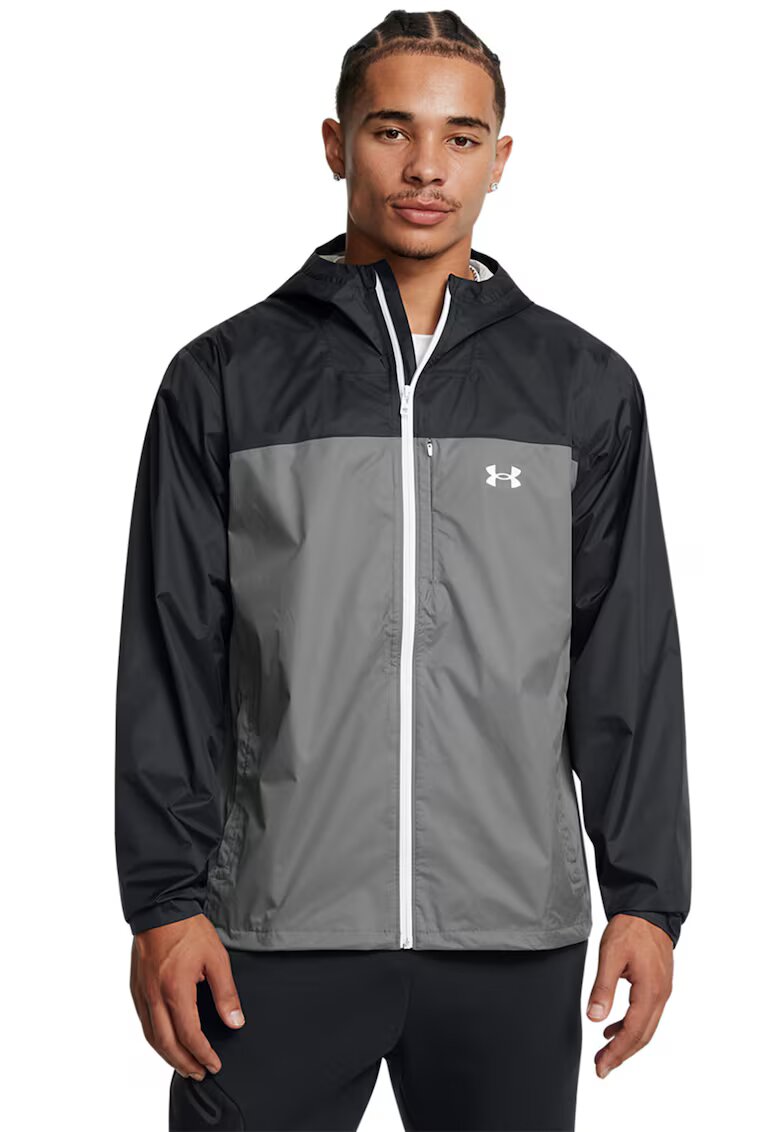 Under Armour Jacheta impermeabila pentru drumetii Cloudstrike - Gri/Negru stins