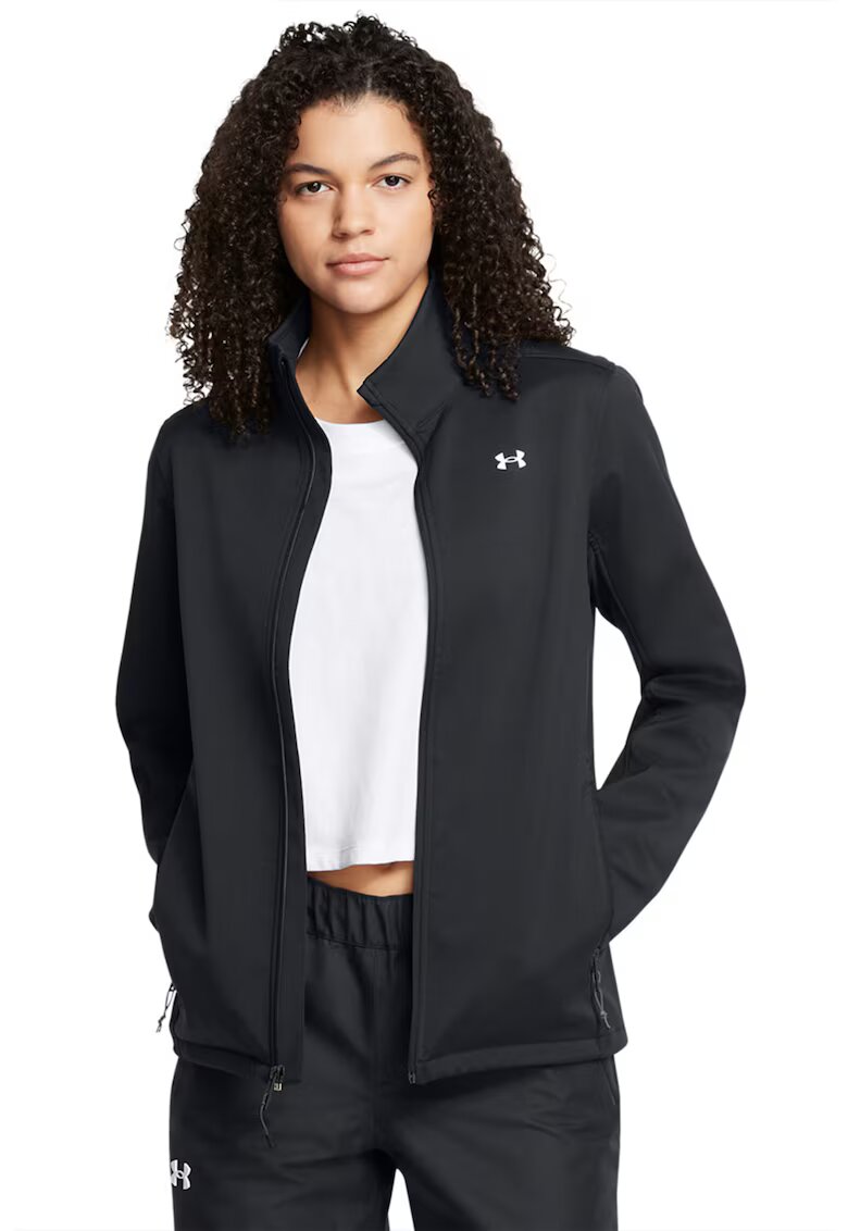 Under Armour Jacheta lejera cu captuseala din fleece - pentru trekking Shield - Negru