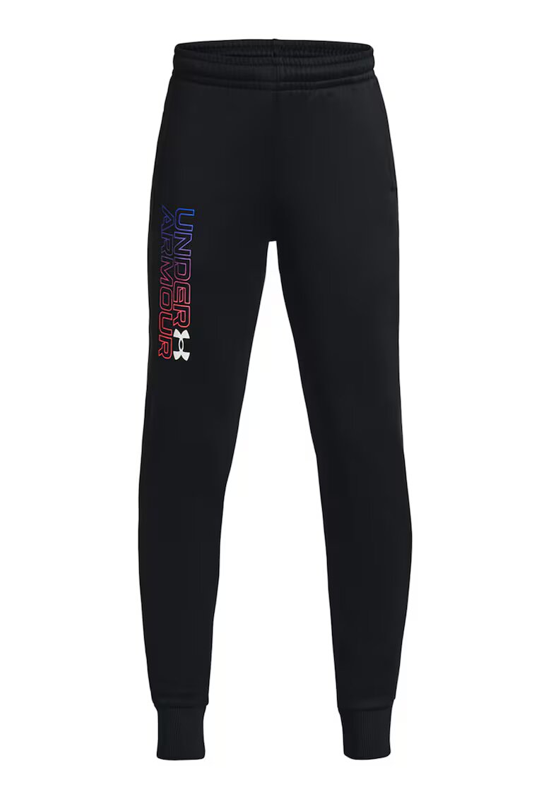 Under Armour Pantaloni c logo pentru fitness - Negru