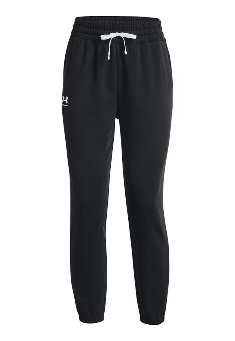 Under Armour Pantaloni cu buzunare laterale pentru fitness Rival Terry - Negru