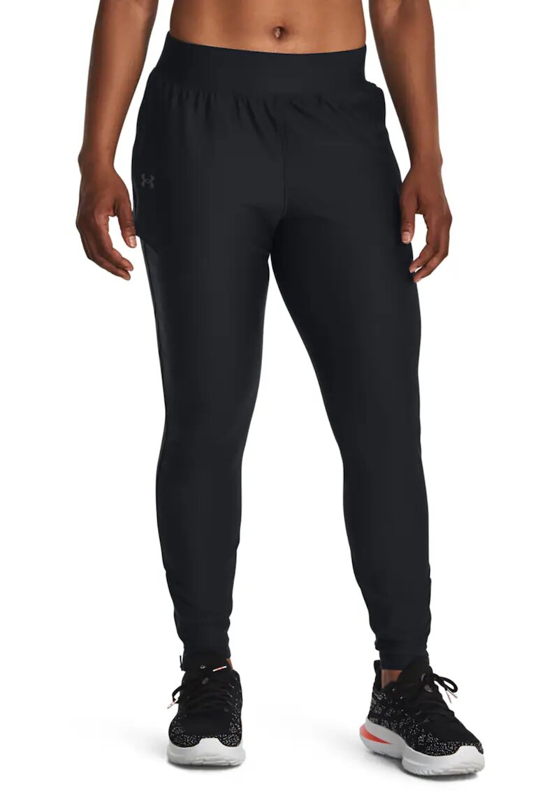 Under Armour Pantaloni cu slituri cu fermoar la glezna - pentru alergare Qualifier - Negru
