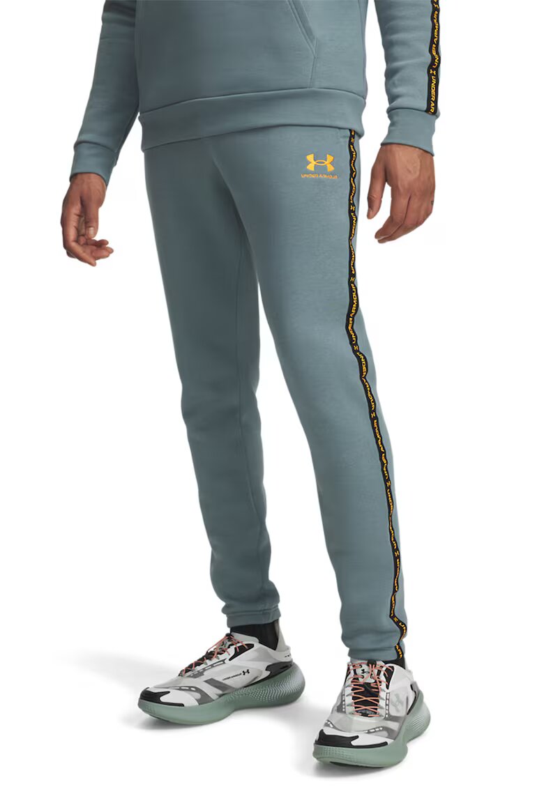 Under Armour Pantaloni cu snur pentru fitness Icon - Gri cenusiu/Portocaliu mandarina