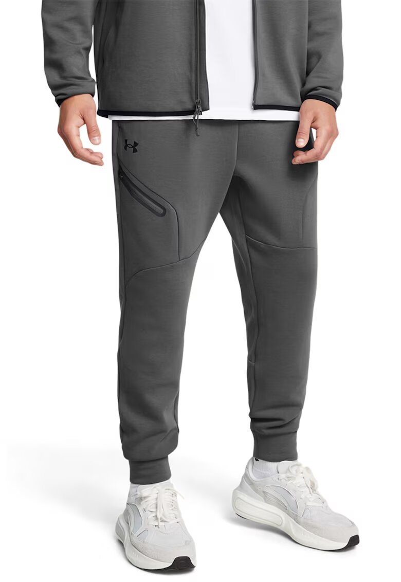 Under Armour Pantaloni jogger slim fit din fleece Unstoppable - Gri inchis