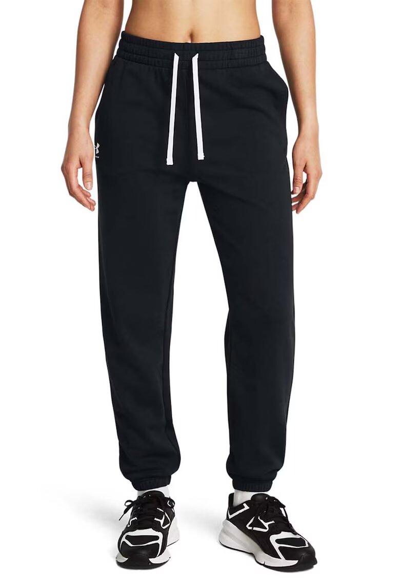 Under Armour Pantaloni lejeri pentru antrenament Rival - Negru stins/Alb optic