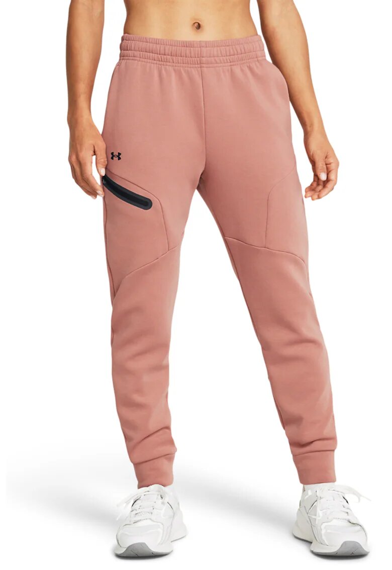 Under Armour Pantaloni relaxed-fit pentru antrenament Unstoppable - Negru/Roz prafuit