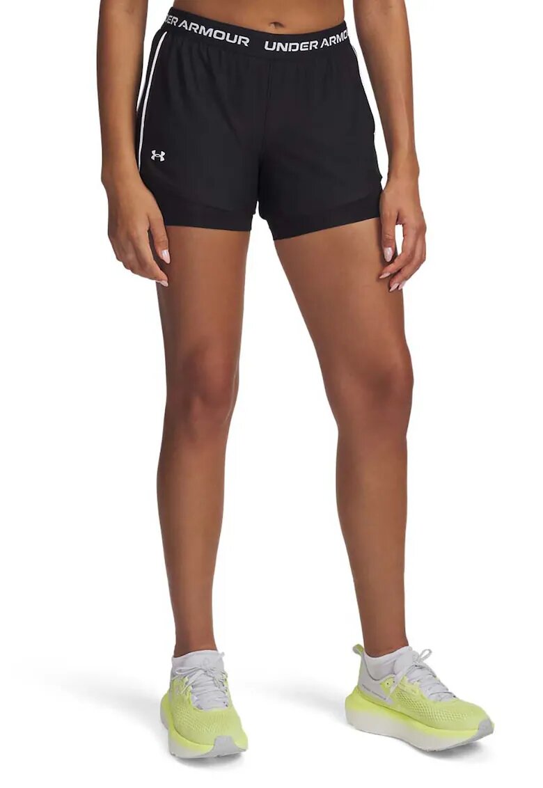 Under Armour Pantaloni scurti 2in1 pentru antrenament Tech Play Up - Alb/Negru