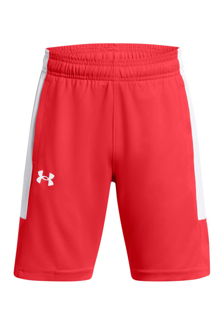 Under Armour Pantaloni scurti cu buzunare laterale - pentru baschet Baseline - Alb/Coral