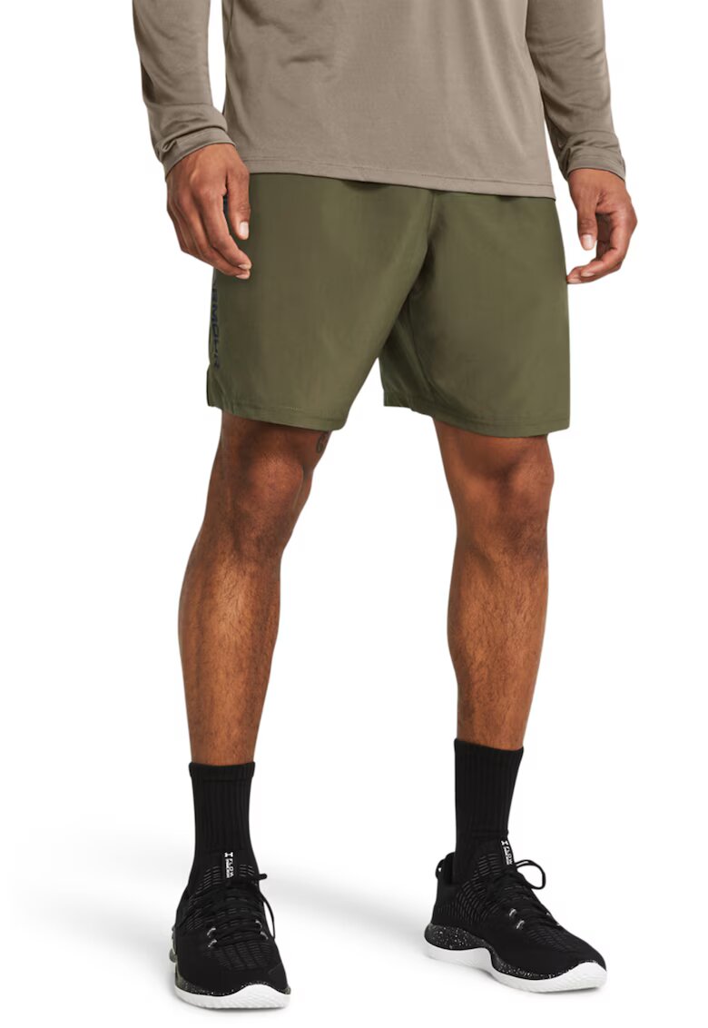 Under Armour Pantaloni scurti cu detaliu cu logo discret pentru fitness UA Tech™ Wordmark - Kaki