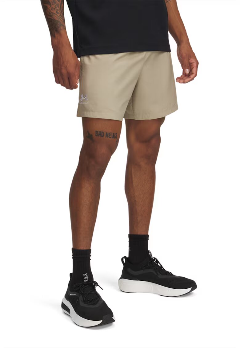 Under Armour Pantaloni scurti cu snur - pentru fitness Icon - Alb/Maro nisip
