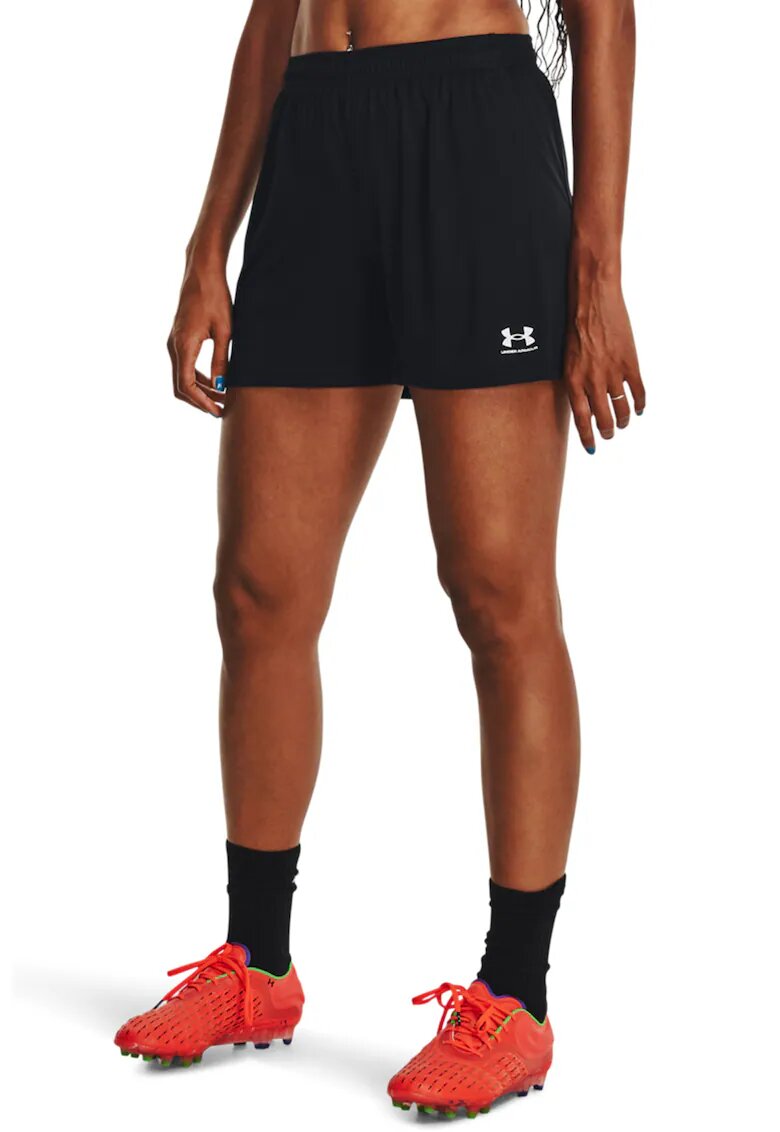 Under Armour Pantaloni scurti cu talie inalta pentru fotbal - Alb/Negru