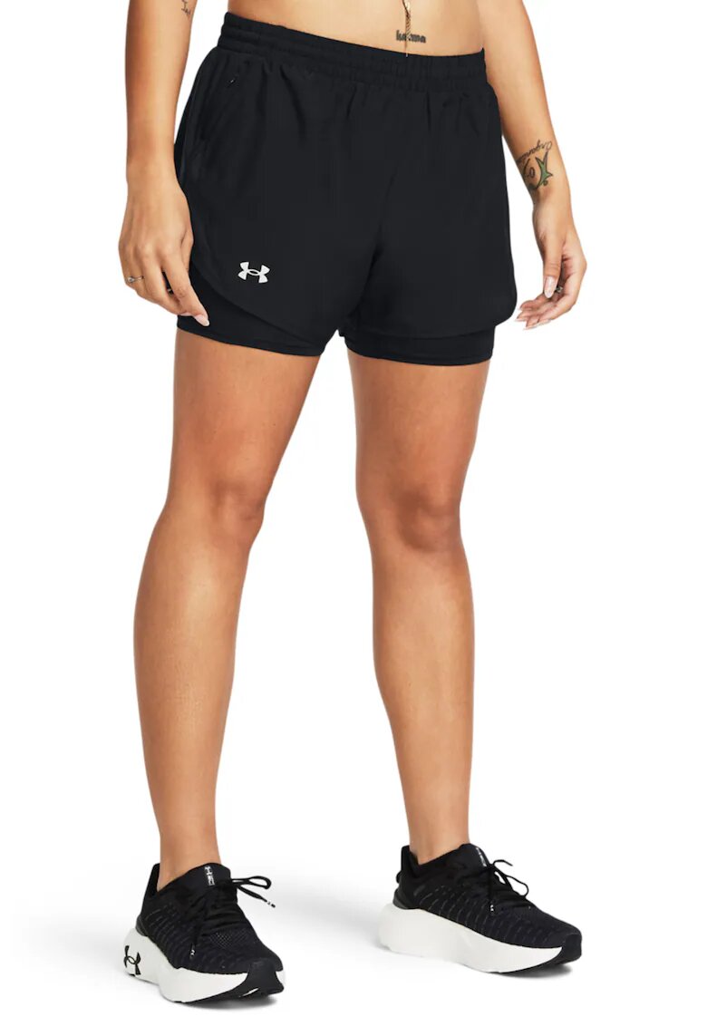 Under Armour Pantaloni scurti pentru alergare 2 in 1 Fly-By - Negru