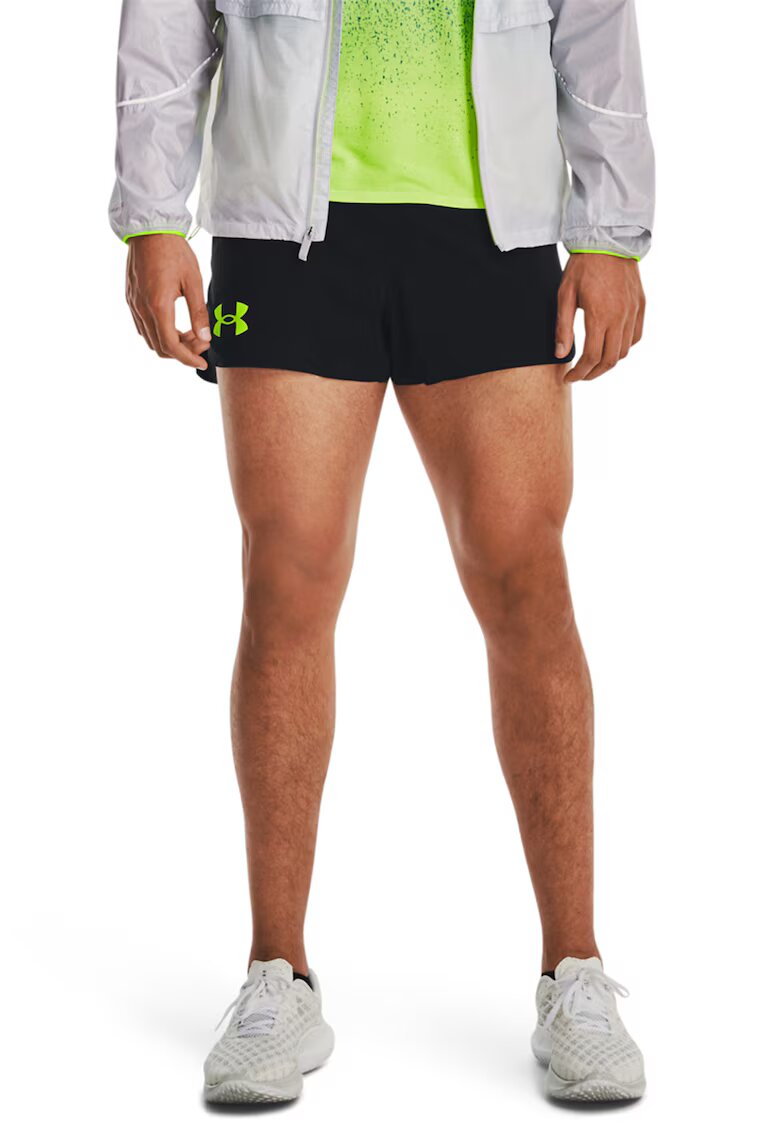 Under Armour Pantaloni scurti pentru alergare Lighter Than Air - Negru/Verde lime