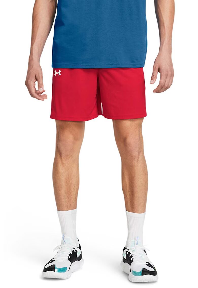 Under Armour Pantaloni scurti pentru baschet Zone 7" Baseline - Rosu/Alb