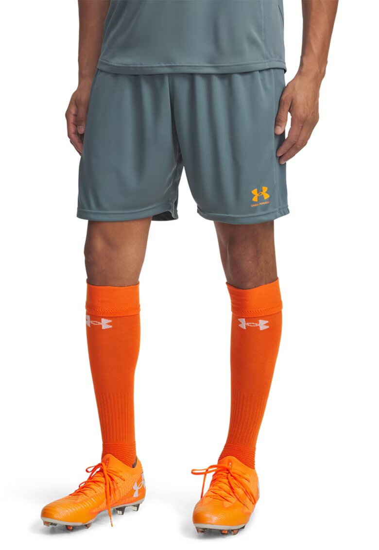 Under Armour Pantaloni scurti pentru fotbal Challenger - Portocaliu/Albastru petrol