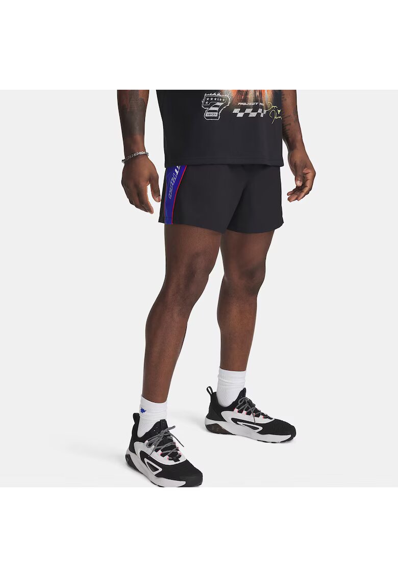 Under Armour Pantaloni sport de barbati - Project Rock - negru - poliester