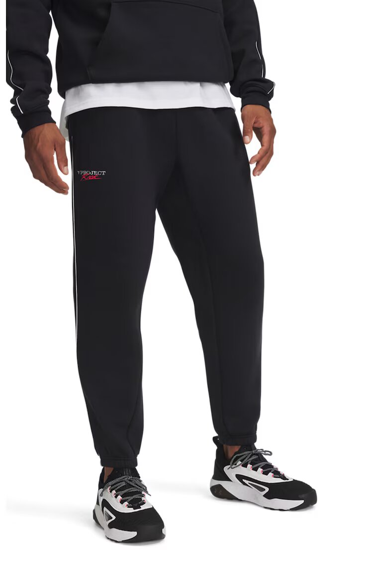 Under Armour Pantaloni sport din fleece pentru antrenament Project Rock - Gri antracit