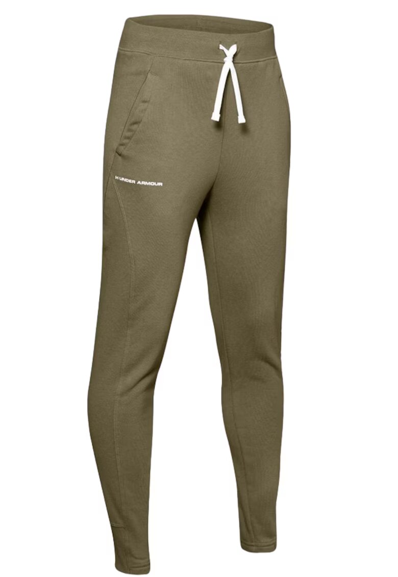 Under Armour Pantaloni sport pentru baieti - Bumbac - Kaki - 137 cm - 9-10 ani