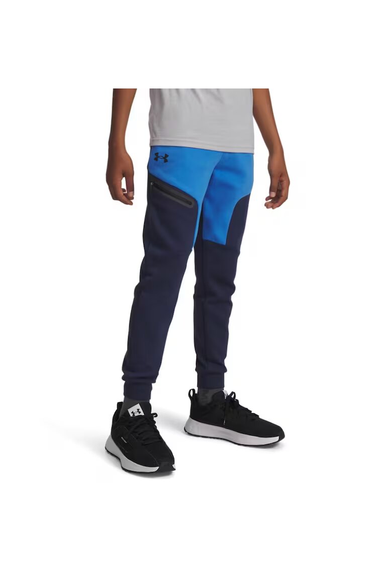 Under Armour Pantaloni Unstoppable FL JR 1386689-403 - Baieti - Bleumarin