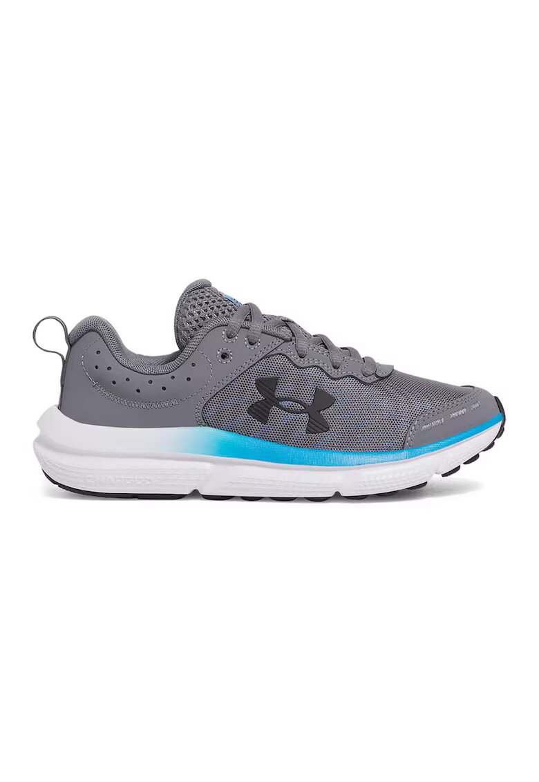 Under Armour Pantofi Assert 10 cu garnituri de piele - pentru alergare - Gri/Albastru