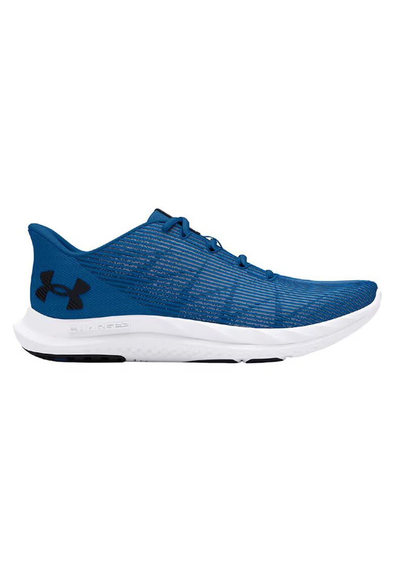 Under Armour Pantofi cu material textil si insertii sintetice pentru alergare Charged Speed Swift - Albastru
