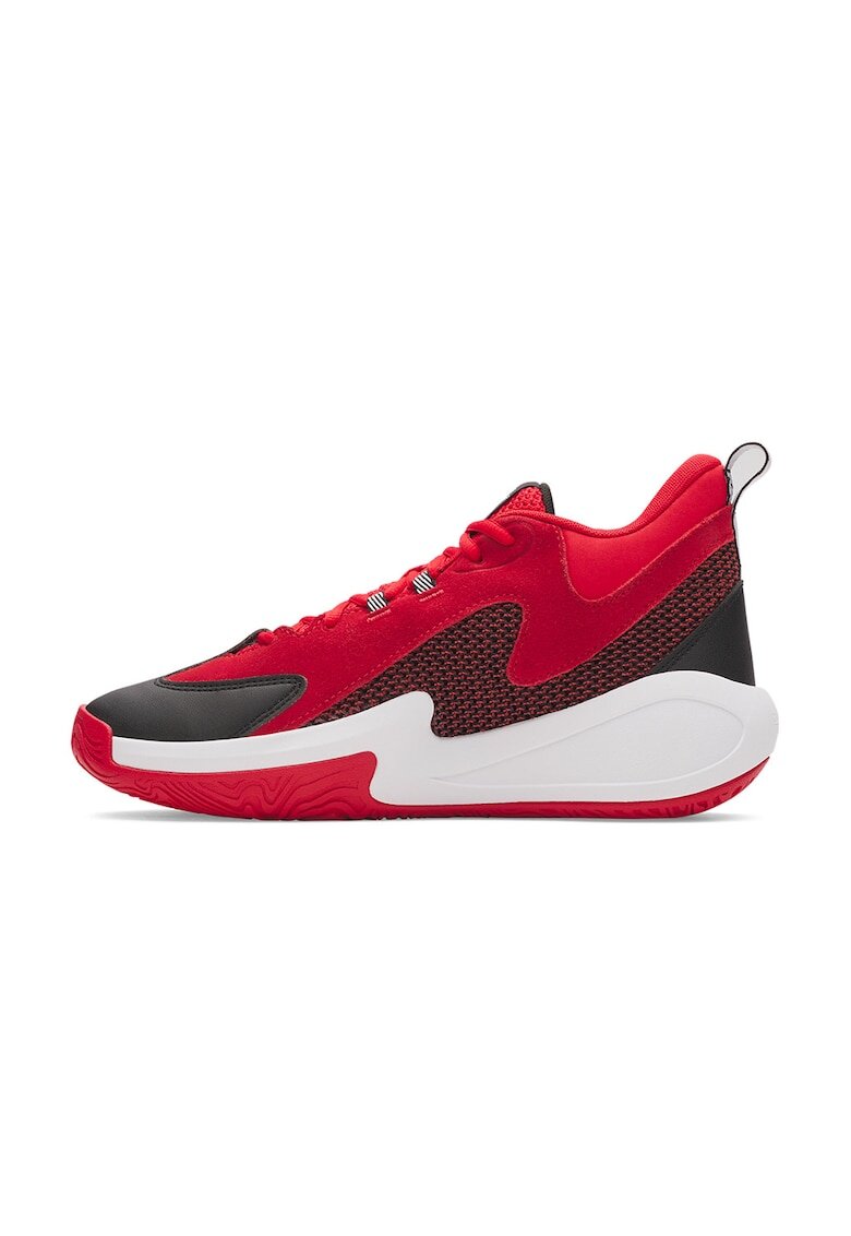 Under Armour Pantofi mid-cut Curry 3Z 25 pentru baschet - Rosu/Negru/Alb optic