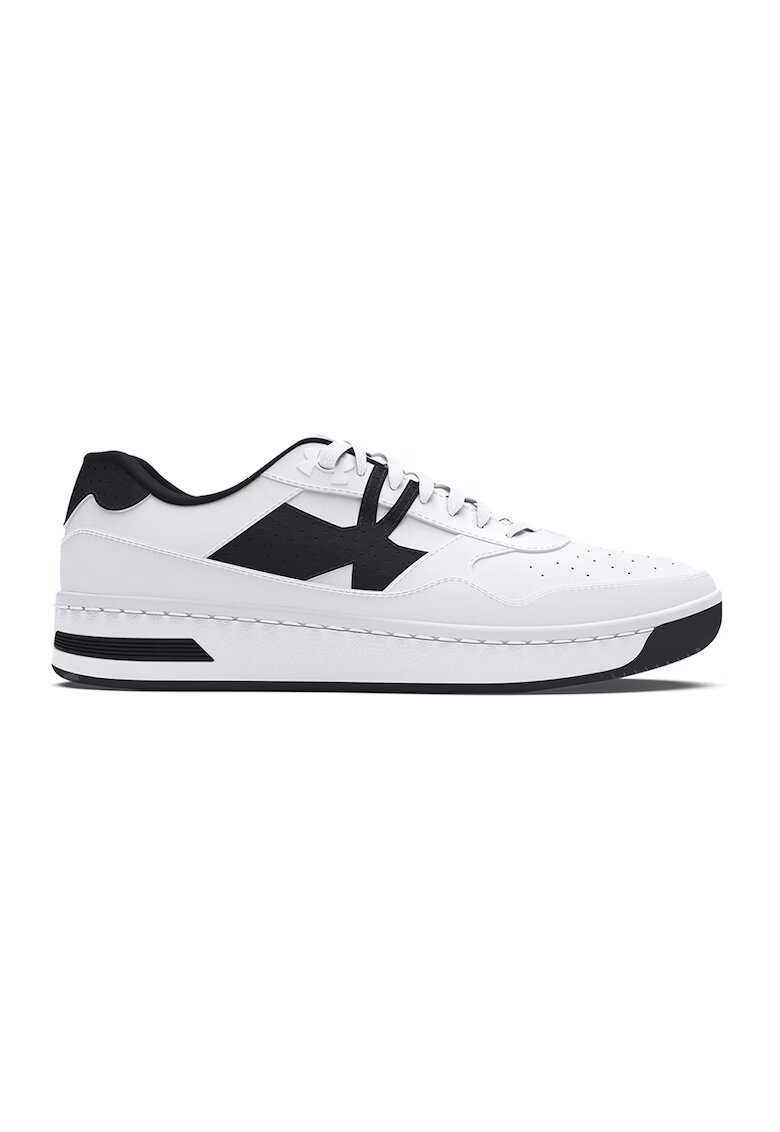 Under Armour Pantofi sport Court 96 low-cut de piele - Alb/Negru