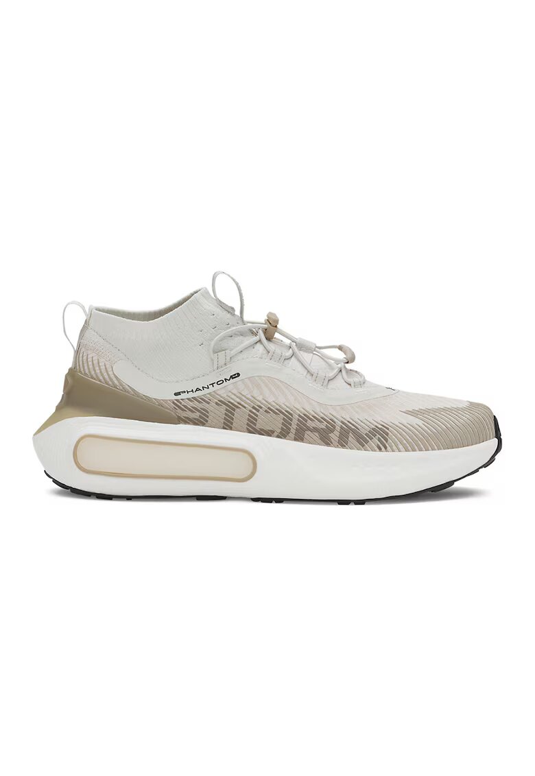 Under Armour Pantofi sport slip-on Phantom 4 Storm - Maro taupe deschis/Alb murdar