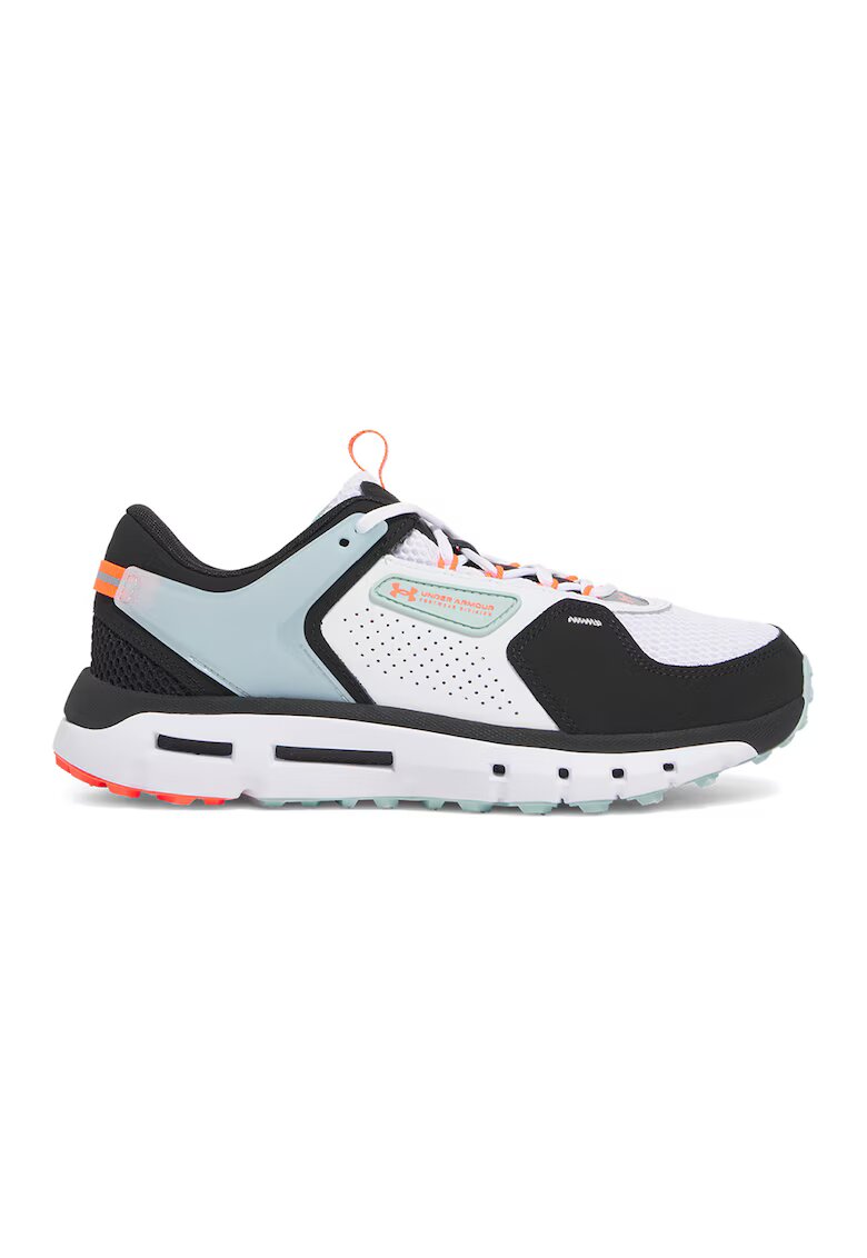 Under Armour Pantofi sport Summit Trek cu insertii de piele - Alb/Negru