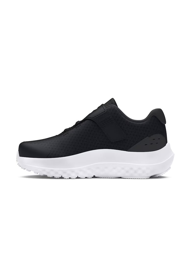 Under Armour Pantofi Surge 4 cu velcro - pentru alergare - Alb/Negru/Gri antracit