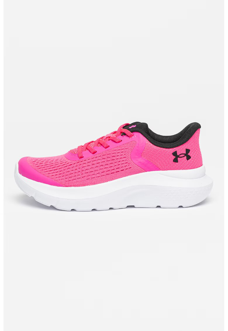 Under Armour Rogue 5 - Pantofi cu logo pentru alergare - Negru/Roz neon