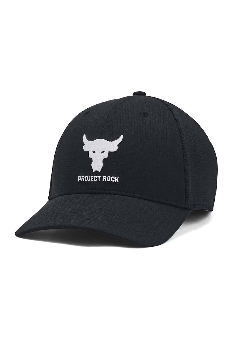 Under Armour Sapca cu capsa pe partea din spate pentru antrenament Project Rock - Alb/Negru stins