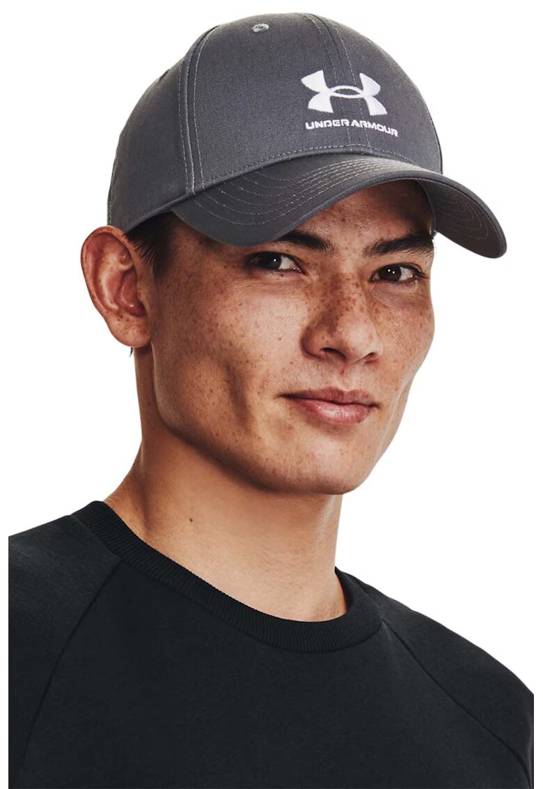 Under Armour Sapca cu logo brodat pentru fitness - Alb/Gri carbune