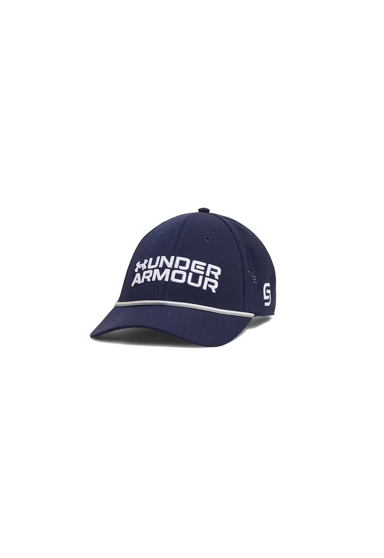 Under Armour Sapca cu logo pentru fitness Drive Rope - Alb/Albastru indigo