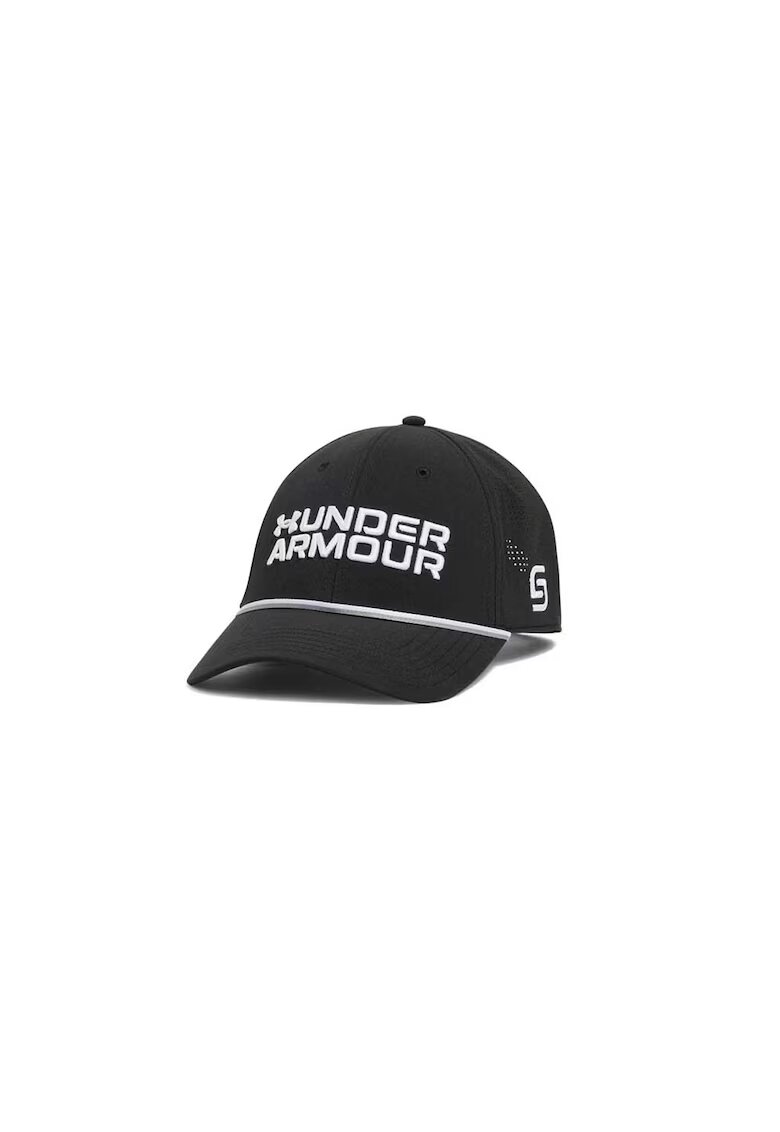 Under Armour Sapca cu logo pentru fitness Drive Rope - Alb/Negru stins