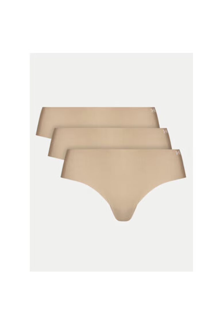 Under Armour Set 3 perechi chiloti dama - Bej - Poliamida - Bej