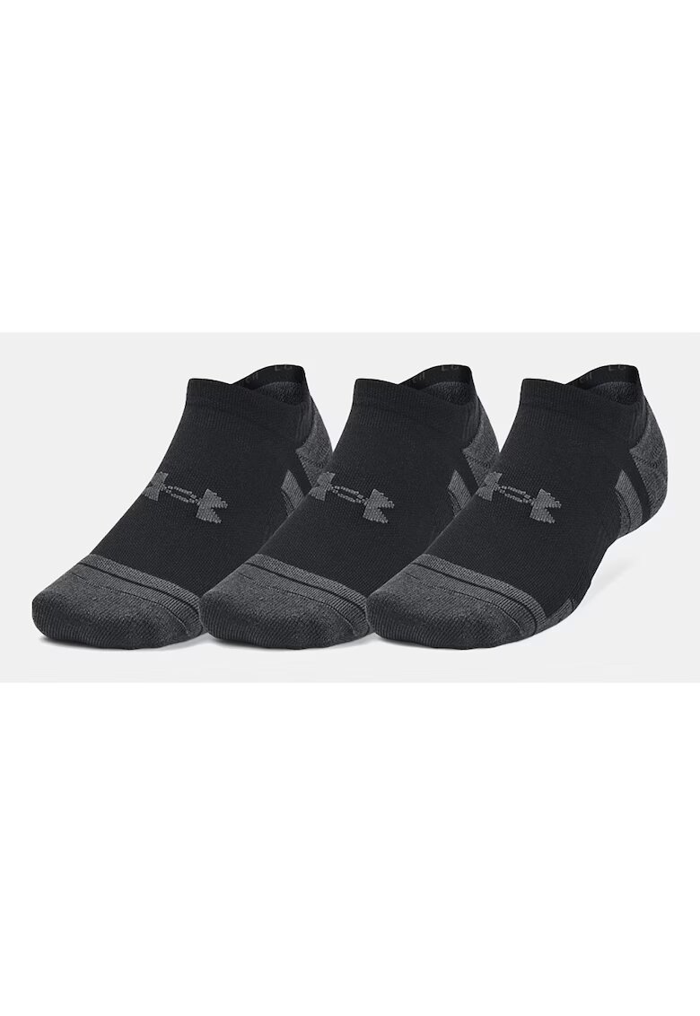 Under Armour Set 3 perechi de sosete Poliester/Elastan - Negru - Negru